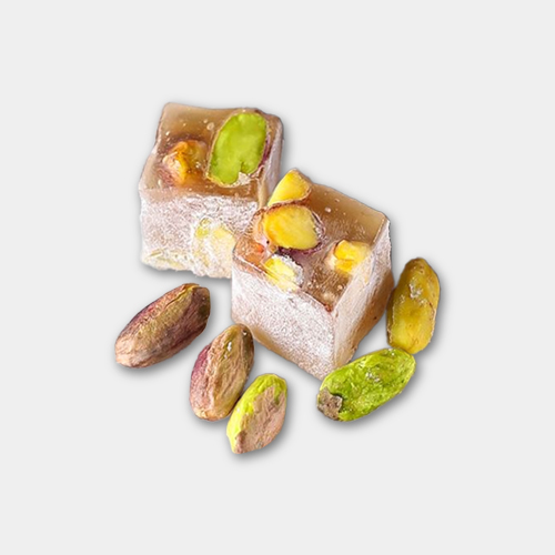 Pudralı Antep Fıstıklı Çifte Kavrulmuş Lokum