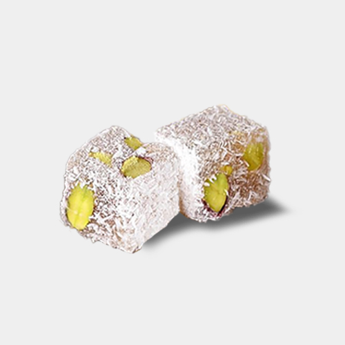 Hindistan Cevizli Antep Fıstıklı Çifte Kavrulmuş Lokum