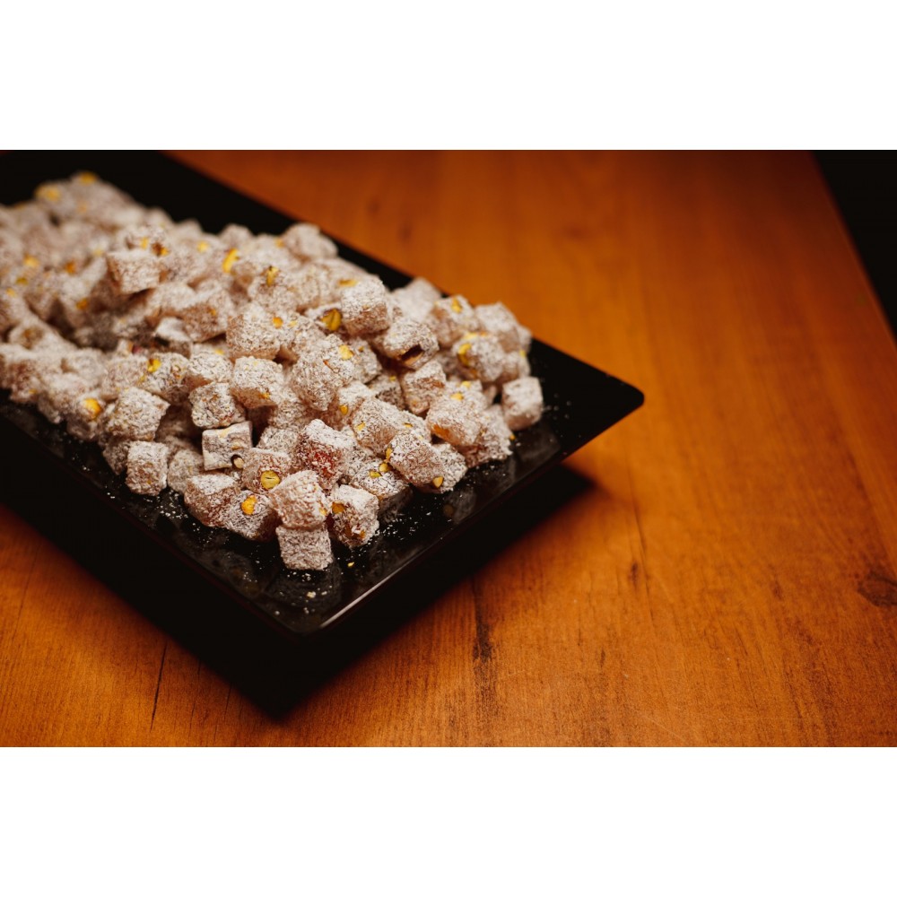 Hindistan Cevizli Antep Fıstıklı Çifte Kavrulmuş Lokum